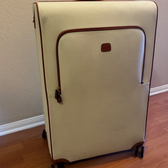 BRIC’S Firenze Designer Luggage – 32” Large Spinner Cream Color, USED - Picture 2 of 15